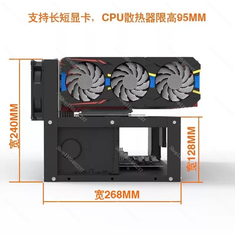 Gpu Mining Rig Frame 8 Gpu - إطار جهاز تعدين الرسوميات (GPU) مفتوح،