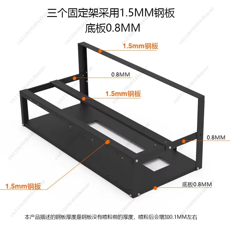 إطار منصة تعدين مفتوحة الهواء  - مراجعة Gpu Mining Rig Frame 8 Gpu وسعره