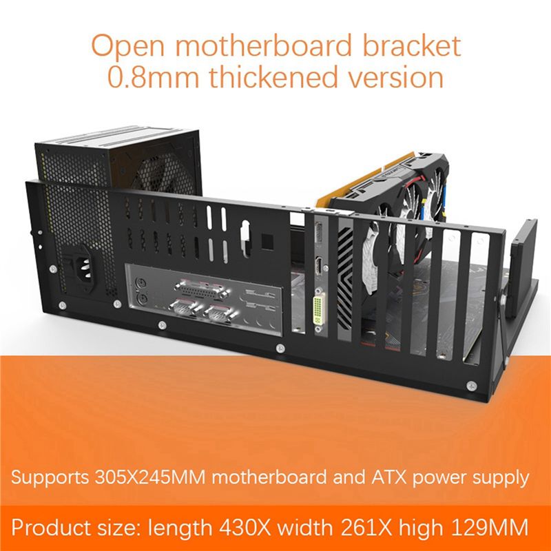 إطار تعدين ABRI-2X، حامل لوحة  - مراجعة Gpu Mining Rig Frame 8 Gpu وسعره