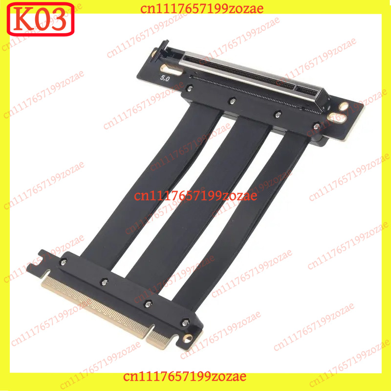 كابل تمديد K03 PCIe 5.0 X16 بز - مراجعة Pcie 5.0 Gpu Riser Cable وسعره