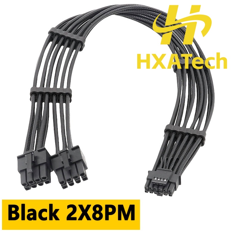كابل بطاقة الرسومات من HXATech - مراجعة Dual 8Pin To 16Pin 12Vhpwr Cable وسعره