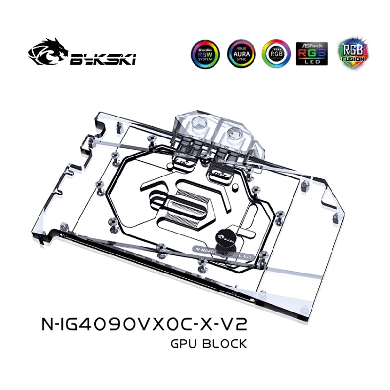 مكعب تبريد Bykski لبطاقة الرسو - مراجعة Rtx 4090 Water Block وسعره